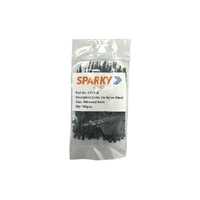 4Site CT100B | 100 x 2.5mm Black Nylon Cable Tie | 100 Pack