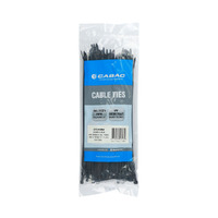 CABAC Cable Ties CT290BK | 300mm x 4.8mm UV Resistant Black (100) Pack