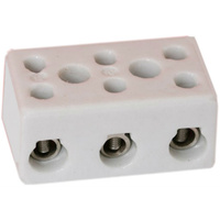 30 Amp 3 Way Ceramic Terminal | Stainless Steel Screws CT30-3