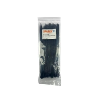 4Site CT300B | 300 x 4.8mm Black Nylon Cable Tie | 100 Pack