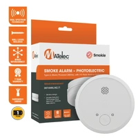 Matelec DET-SMK-AC-1 | 240V Photoelectric Smoke Alarm | 9V Battery Backup
