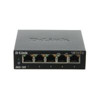 D-Link DGS-105 | 5-Port Gigabit Desktop Switch | Metal Housing