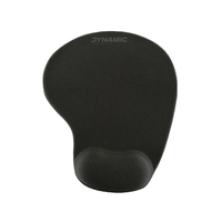 Dynamic Technology DTP2001 | Ergonomic Mouse Pad With Wrist Rest | Black
