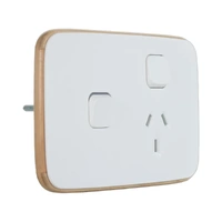 Clipsal Iconic E3015XA-AW | Essence Single Power Point With Extra Switch Complete | Arctic White