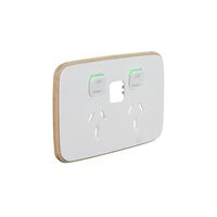 Clipsal Iconic Essence E3025CSC-AW | Skin To Suit Connected Socket (3025CSC) | Arctic White (SKIN ONLY)