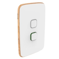 Clipsal Iconic ARCTIC WHITE Essence Skin Vertical/Horizontal Cooker Switch 45A  | E3041-45C-AW