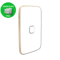 Clipsal Iconic ARCTIC WHITE Essence Skin 1 Gang Switch Rocker | E3041C-AW