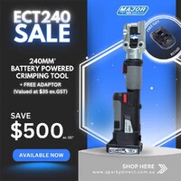 Major Tech ECT240 | Battery-Powered Crimping Tool