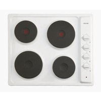 Euro EPZ4EEWH | 60cm Electric Cooktop White