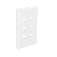 Legrand ED770-6WE | Dedicated Plate 6 Gang Switch 16Amp Excel Life