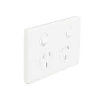 Legrand ED777WE | Dedicated Plate Double Power Point 10Amp Excel Life