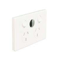 Legrand ED777XWE | Dedicated Plate Double Power Point 10Amp Unloaded Extra Switch Excel Life