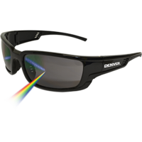 Eye Protection - 'Denver' Polarised Lens Smoke Safety Glasses with Black Frame | EDE308