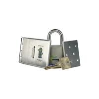 Energex EXFCK-1 | Energex Flat Clasp Kit Double Door Clasp and Padlock With 1 Key | Stainless Steel (SE-QLD ONLY)