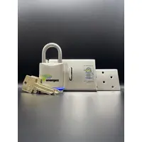 Energex EXFCK-2 | Energex Flat Clasp Kit Double Door Clasp and Padlock With 2 Key | Stainless Steel (SE-QLD ONLY)