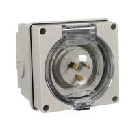 CLIPSAL EY56AI310 | Appliance Inlet 3 Flat Pin 10Amp IP66 | EASY56