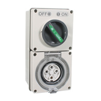 CLIPSAL EY56C410 | 4 Pin 10Amp Switched Socket Outlet IP66 | Easy56