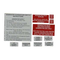 MYM GEN-LABEL-KIT | Generator Supply Label Kit | 11 Label Types