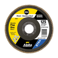Alpha GFDGS12560 | Zirconia Flap Disc 125mm Grit Z60 Type 29 | Single Buy