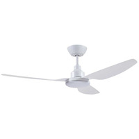Ventair GLA1203WH-L | Glacier DC 48”/1.2m 3 Blade Ceiling Fan With Dimmable Light | White