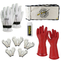 Volt Safety GLOVE0-KIT-09 | Class 0 Insulated Glove KIT 1000v IEC 360mm ASTM [Size: 9]