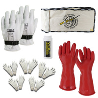 Volt Safety GLOVE0-KIT-10 | Class 0 Insulated Glove KIT 1000v IEC 360mm ASTM [Size: 10]