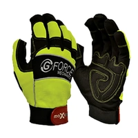Gloves -G-Force HiVis Mechanics Glove Large | GMY277-10