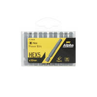 Alpha HEX550SH | 5mm x 50mm Power Bit  | 10 Pack