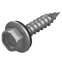 Matelec HXN-G12M25-GS | Hex Head Needle Point Screw W/ Seal 12G x 25mm | 200 Jar