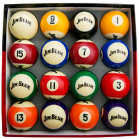 XMAS gift ideas - Jim Beam 16 Piece Pool Ball Set | JB543A