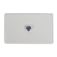Pay TV Outlet Complete with MECH F-F TYPE WHITE | KS-SW-TVF ONLY 5 LEFT