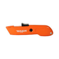 Ronsta KS008 | Retractable Utility Safety Knife Metal Body | Orange