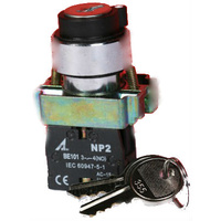 Key Selector Sw 2 Position N/O+N/C with spring return | KS2-2SR