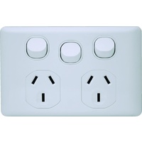 Double Power Point 10Amp with 16 amp Extra Switch KS Series | KSGPO2X