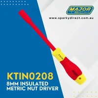 Major Tech KTIN0208 | Insulated Metric Nut Driver 1kV AC/1.5kV DC | 8mm