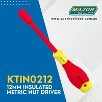 Major Tech KTIN0212 | Insulated Metric Nut Driver 1kV AC/1.5kV DC | 12mm