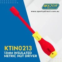 Major Tech KTIN0213 | Insulated Metric Nut Driver 1kV AC/1.5kV DC | 13mm