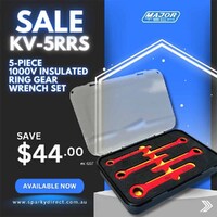 Major Tech KV-5RRS | 1000V Insulated Ring Gear Wrench Set