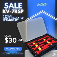 Major Tech KV-7RSP | 1000V Insulated Spanner Set | 7 Piece Set