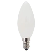 SAL LCA27E14D | Candle Opal LED Bulb 4W Dimmable | E14 | Warm White
