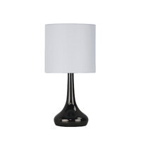 Lighting Factory LF9205GM | Lola On & Off Touch Lamp | Gunmetal