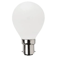 SAL LFR50B22D | Fancy Round Opal Bulb 4W Dimmable | B22 | Daylight