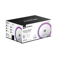 PSA LIFESAVER LIF5800ACF-6Pack | 240v Flush Smoke Alarm with 10 Year Lithium Battery (non-replaceable) | 6-Pack