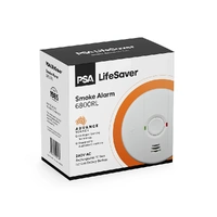 PSA LIF6800RL | 240V Photoelectric Smoke Alarm with 10-Year Rechargeable Lithium Battery Backup