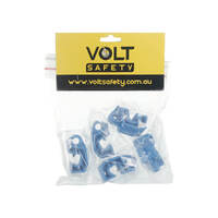Volt Safety LOCK-MCB-UCL2-5 | Mini Circuit Breaker Lockout Universal Medium | 5 Pack | Blue