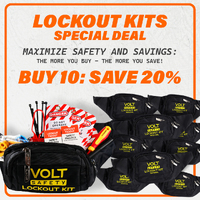 Volt Safety Lock-Kit-P-Bundle10 | Electrical Contractor Lockout Tagout Kit | 10 Pack