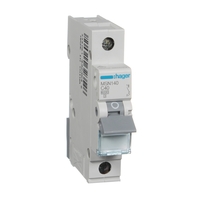 HAGER MSN140 | 40Amp Single Pole 6kA C-Curve Circuit Breaker