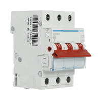 HAGER MSN363R | 63 Amp Three Pole 6kA Circuit Breaker Reg Toggle