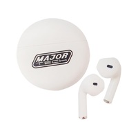 Major Tech MT-AIRS | Bluetooth Wireless Ear Buds | White