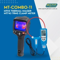 Major Tech MT-COMBO-11 | MTi15 Thermal Imager + MT745 TRMS Clamp Meter + Free MT-Airs Ear Buds